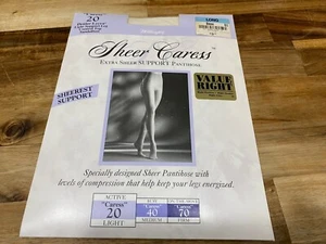 ✅Vtg ✅Worthington ✅Sheer Caress Pantyhose ✅Long ✅Bone ✅Control Top ✅New - Picture 1 of 15