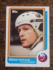 1986-87 TOPPS NHL HOCKEY #129 DENIS POTVIN NEW YORK ISLANDERS