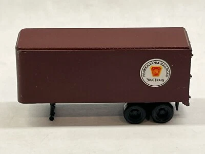 Semi Truck Box Delivery Pup Trailer Pennsylvania Railroad PRR N-Scale Fast Ship - Image 1 of 4