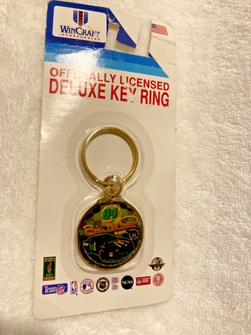 Bill Elliott #94 NASCAR Key Chain Ring NEW 1995 WinCraft Black Car Cover