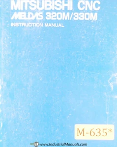 Mitsubishi Meldas 320M 330M, Operations Programming and Maintenance Manual 1986 - Picture 1 of 12