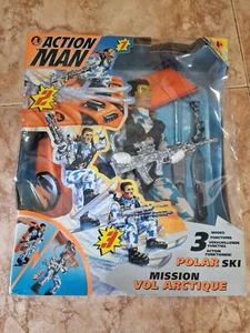 Vintage 1999 Action Man Polar Ski Mission Box Original Packaging 3 Modes - Imagen 1 de 12