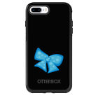 OtterBox Symmetry for Apple iPhone (Pick Model) - Light Blue Black Bow Ribbon