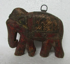 Vintage Old Handcrafted Copper Brass Fitted Unique Shape Elephant Statue - Picture 1 of 7