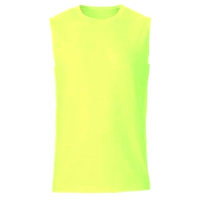 FILA SPORT Core Performance Sleeveless Sports Tank Top Men's LARGE Neon Yellow - Image 1 of 2