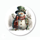 Vintage Rustic Snowman Christmas Stickers Envelope Seals Christmas Favors Labels