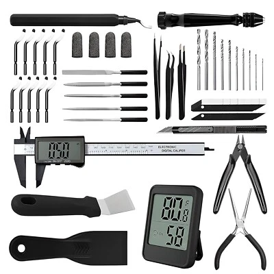 51件装3D打印工具套件3D打印配件,去毛刺针文件,钻头套装 — 第 1/4 张图片