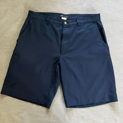 Pantalones Cortos Callaway Hombres 35 Azul Clásico Golf Informal Rendimiento Activo Chino Preppy Foto 1 de 4