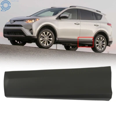 Ajuste para Toyota Rav4 2016 2017 2018 moldura de puerta trasera lado derecho negro Foto 1 de 4