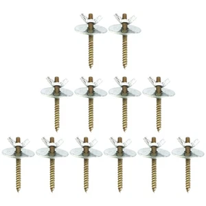 12 Sets Birdcage Accessories Feeder Clips Perch Screws with Gaskets - Picture 1 of 12