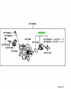 Servo Kit, Throttle Body Idle Speed Contro For: Mitsubishi Lancer Evo 7 8 9 CT9A - Picture 1 of 1