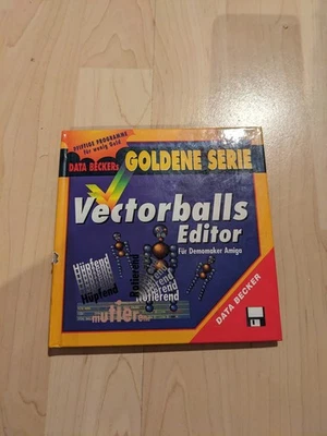 Commodore Amiga Data Beckers goldene Serie Vectorballs Editor 1991 mit Diskette - Bild 1 von 3