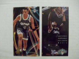(2) ANFERNEE HARDAWAY 1994-95 FLEER JAM SESSION # 135, & INSERTO STELLA LAMPEGGIANTE # 1 - Foto 1 di 2