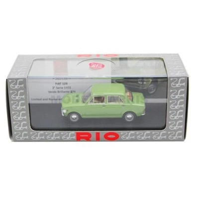 RIO-MODELS 4719 FIAT 128 AGIP 1970 VERDE BRILLANTE GREEN 1/43 KM0 - Immagine 1 di 4