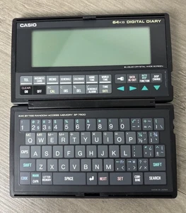 Casio 64 KB Model SF-7500, Agenda Electronic Planner, Calendar '90 - New Battery - Picture 1 of 8