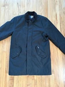 Carhartt Work in Progress WIP Harris trench coat Black Washed Large 2014 vintage - Picture 1 of 13