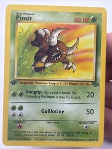 1° edizione Pinsir 25/64 Jungle Regular (non holo) leggermente giocato - Foto 1 di 6