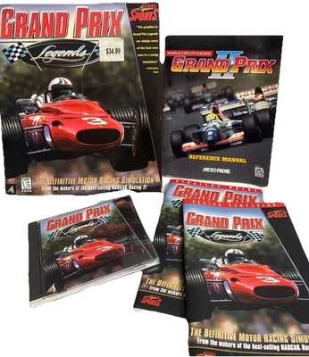 Grand Prix Legends PC 1998) Big Box Sierra Sports Software & Manuals - Image 1 of 4