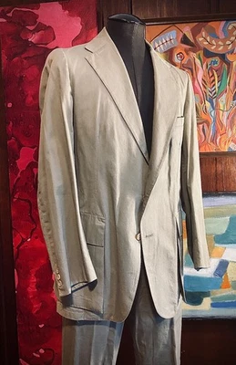 Polo vintage de Ralph Lauren C. 1970s para hombre caqui algodón popelina traje de 2 piezas Foto 1 de 4