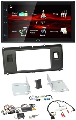 JVC USB Bluetooth Lenkrad DAB 2DIN Autoradio für Land Rover Evoque 11-13 Blindst - Bild 1 von 4