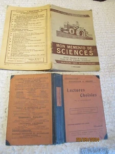 Manuel Scolaire Lectures Choisies & Mémento de Sciences 1963 - Imagen 1 de 22