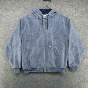 De Colección Chaqueta Carhartt Para Hombres XL Gris 763 Terciopelo Cremallera Completa Sudadera con Capucha EE. UU. 90s - Imagen 1 de 17