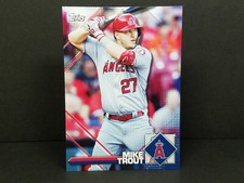2020 Topps Heritage #1 Mike Trout, Angels - MLB Sticker Collection Preview