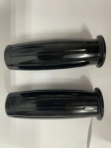 Suzuki classic style short black street bike Grips 7/8" handlebar 115MM long - Picture 1 of 4