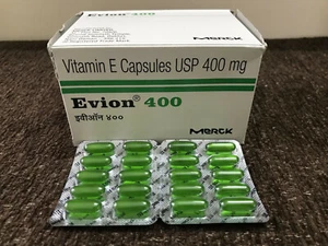 Evion 400 mg Kapsel Vitamin E für Gesichtshaare Akne Nägel - 100 Kapseln - Bild 1 von 3