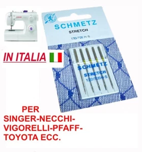 5 AGHI AGO SCHMETZ PER MACCHINE MACCHINA DA CUCIRE 130 /705 finezza 90 - Foto 1 di 1