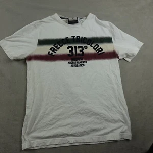 Aeronautica Militare T-Shirt Mens L White Frecce Tricolori Aviation Military - Picture 1 of 19