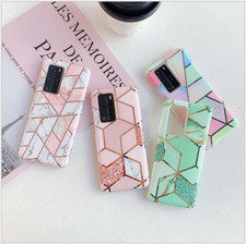 Geometric Marble Case for Samsung S20/A51/A71/A20e/A41/A91/A70 Soft Pastel Cover
