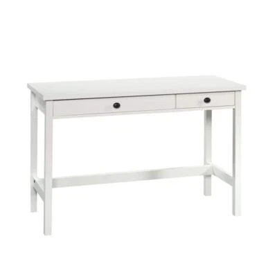 SAUDER Writing Desk County 47.165-in Rectangular Engineered Wood Line Soft White - Image 1 of 4