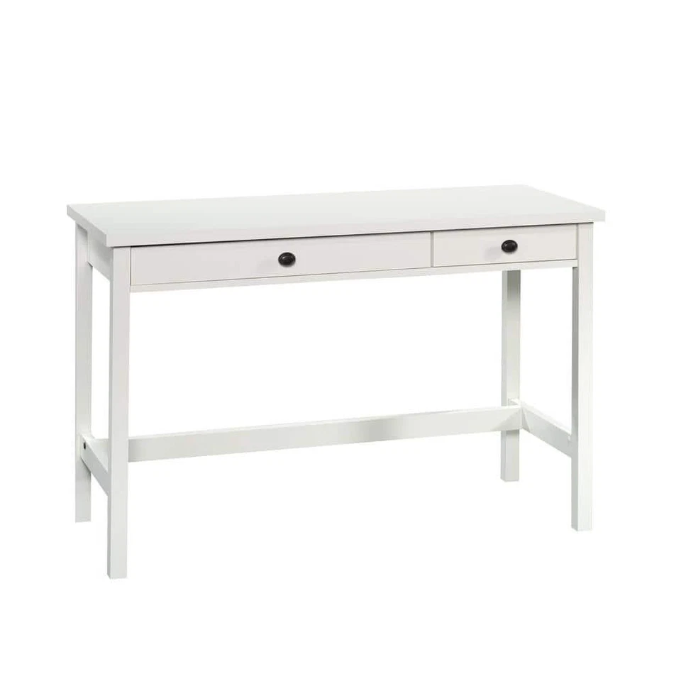 SAUDER Writing Desk County 47.165-in Rectangular Engineered Wood Line Soft White - Image 1 of 4
