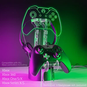 Xbox One Controller Headset Stand Gaming Station light base (All versions) - Picture 1 of 10