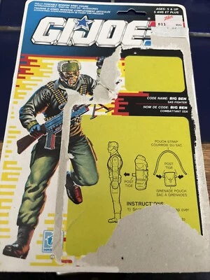 1991 G.I. Tarjeta de archivo GI Joe ARAH Big Ben Was Fighter Cardback Foto 1 de 2