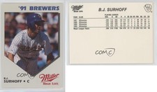 1991 Milwaukee Brewers Miller High Life Team Set BJ Surhoff