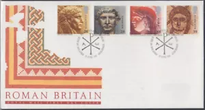 GRAN BRETAÑA Sc #1502-5 FDC de 4 DIFF - EMPERADOR HADRIANO, QUE RECONSTRUYÓ JERUSALÉN - Imagen 1 de 1