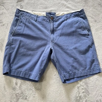 Shorts masculino jeans e suprimentos Ralph Lauren 40 azul chino sarja desgastada ao ar livre - Imagem 1 de 4