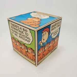 Vintage 1981 Dakin Garfield the Cat 6.5" Plush in Original Funnies Gift Box - Picture 1 of 18