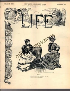 1893 Life November 2 - Yale - Princeton football; Henry James; Ethnic Fair Group - Picture 1 of 1
