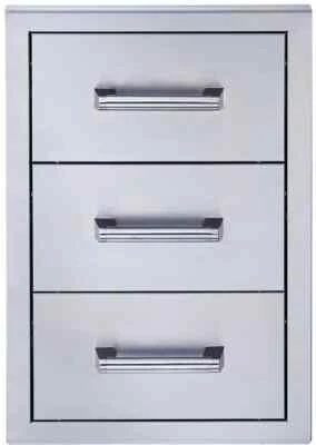 BROILMASTER 18" Triple Cajón Acero Inoxidable Unidad Incorporada BSAW1826T Foto 1 de 4