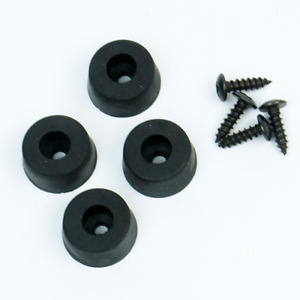 (F37) 4 Quality Rubber Feet for Guitar Amps Speaker Cabinets Etc, Dim 19Mm