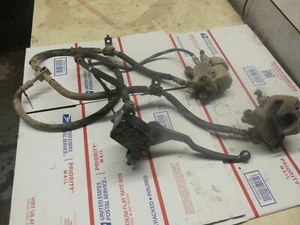 suzuki ozark 250 complete front braking system/lines /master/brakes/oem - Picture 1 of 3