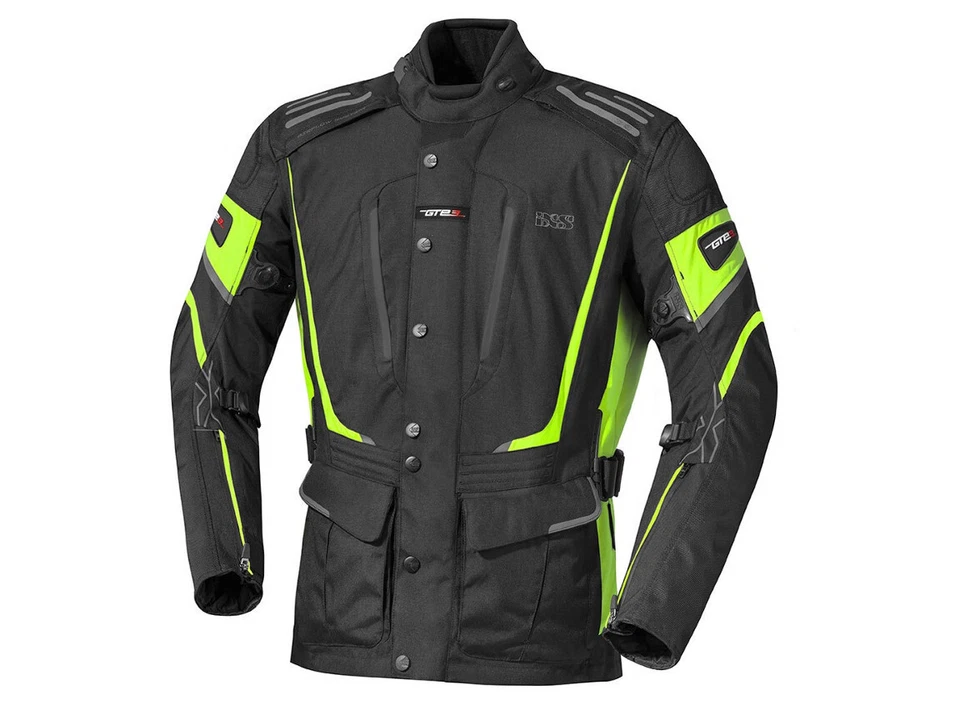 iXS Textiljacke Damen Powell | Schwarz-Gelb | Motorradjacke aus Polyamid - Bild 1 von 1