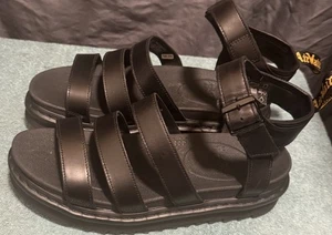 Doc Dr. Martens Blaire Quad Damen-Ledersandale 4-Riemen klobig Größe 11 neu ohne Karton - Bild 1 von 6