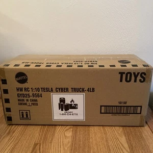 HOT WHEELS TESLA CYBER TRUCK MATTEL RC 1:10 - REMOTE CONTROL NEW IN SEALED BOX - Picture 1 of 2