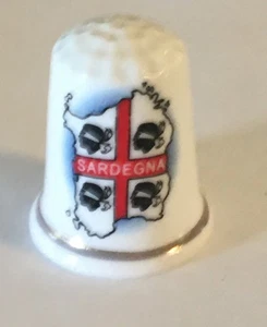 Sardegna Thimble Vintage Souvenir Collectible - Picture 1 of 2