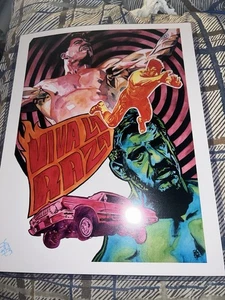 Stampa artistica Eddie Guerrero 11x14 Rob Schamberger WWE WCW LWO - Foto 1 di 1