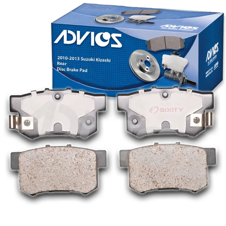 ADVICS Rear Disc Brake Pad Set for 2010-2013 Suzuki Kizashi  - Braking Tire ti - Image 1 of 4